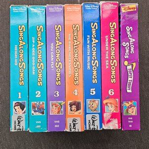 Disney Sing Along VHS Collection